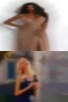 Girl looking pleasure others